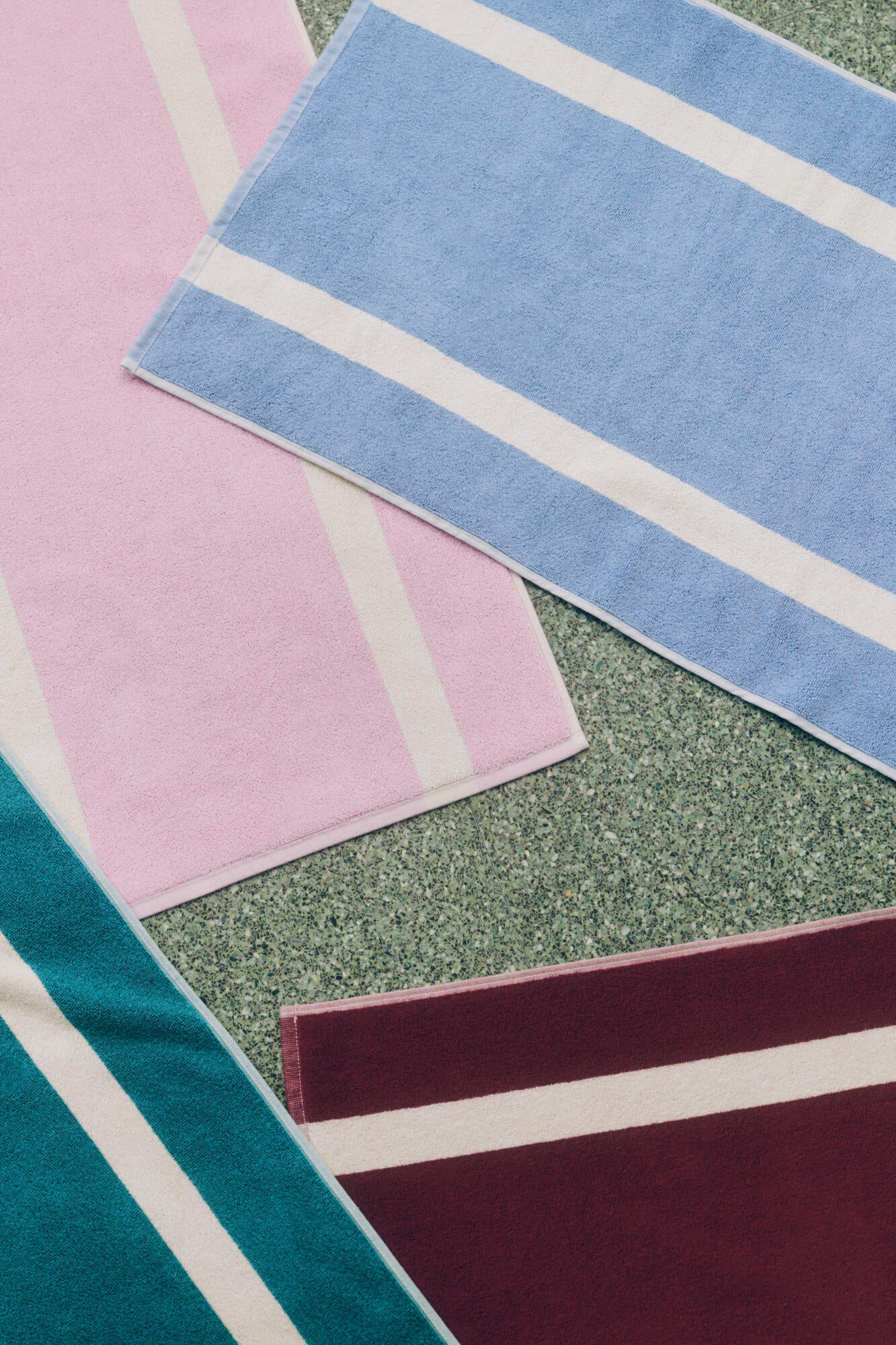 Stripe bademåtte 50x80 cm - Dusty Blue